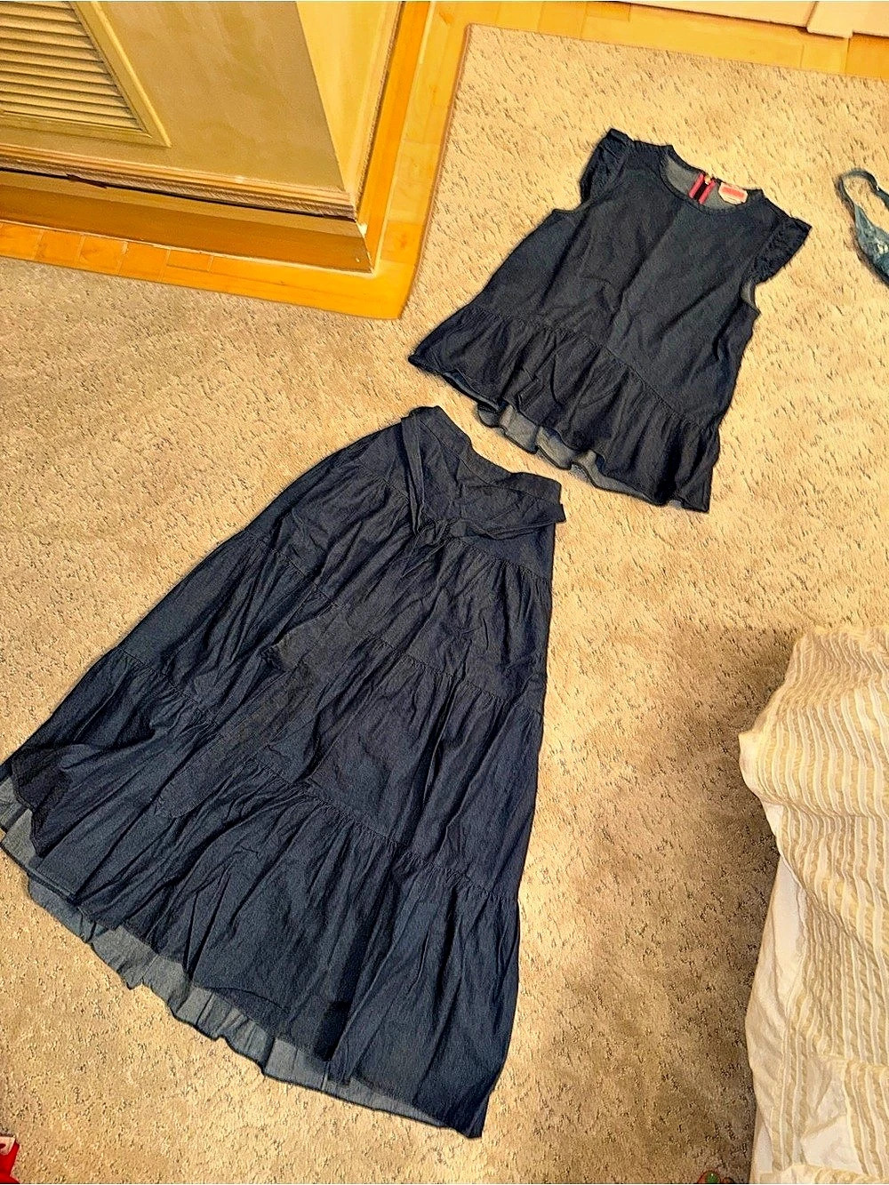 Kate Spade New York Deim 2 piece set skirt and tank top - XXS